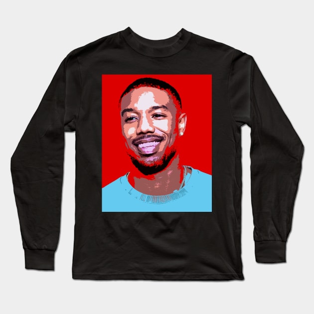 michael b jordan Long Sleeve T-Shirt by oryan80